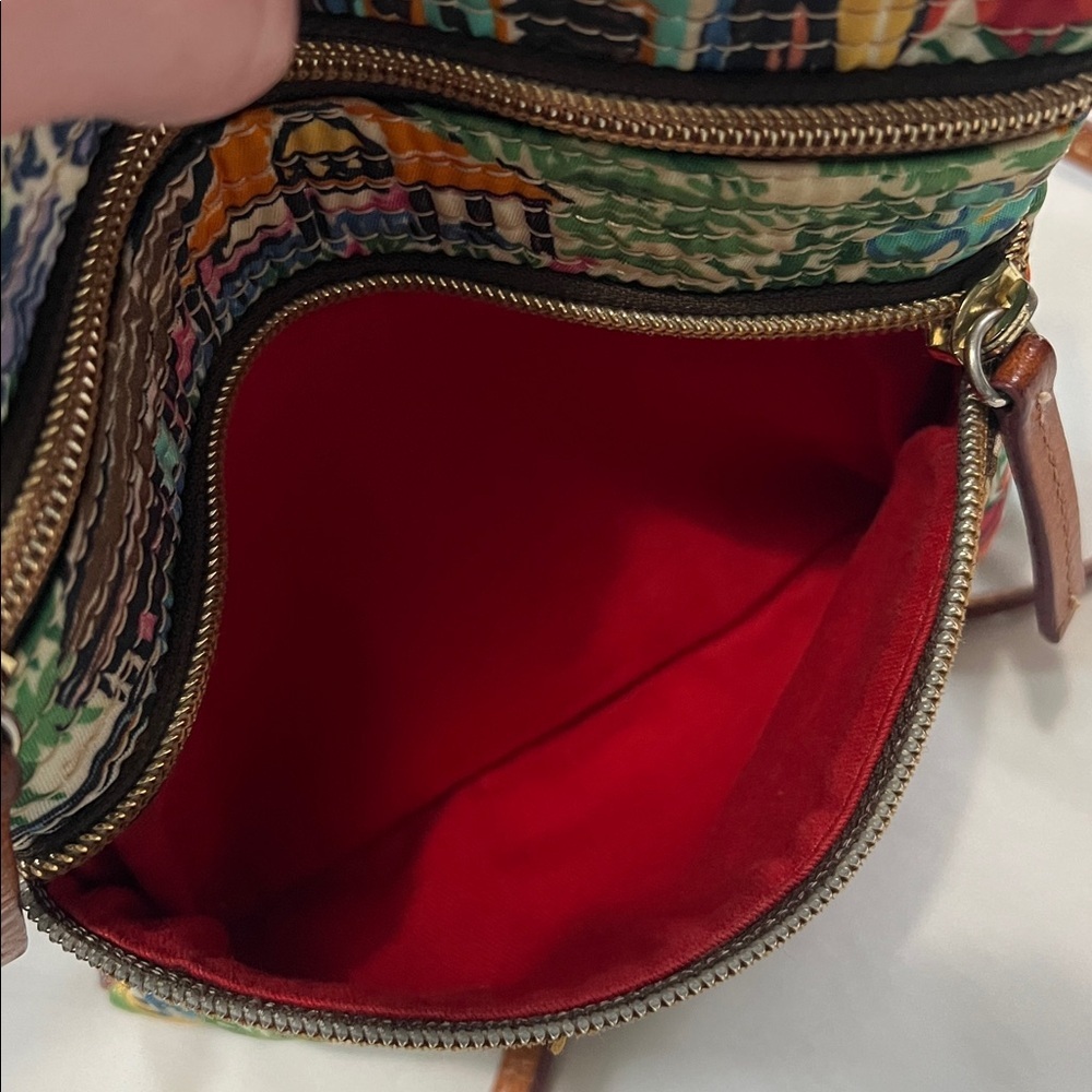 Dooney & Bourke Tropical Island Triple Zip Vinyl Crossbody Bag - Picture 6 of 8